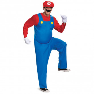 Adult Deluxe Nintendo Super Mario Bros Mario Costume