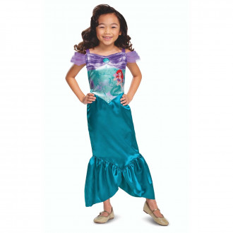 Kids Disney Ariel Little Mermaid Standard Costume Official