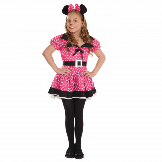 Kids Missie Mouse Pink Dress Costume