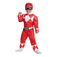 Kids Red Power Ranger Toddler Muscle Suit Costume
