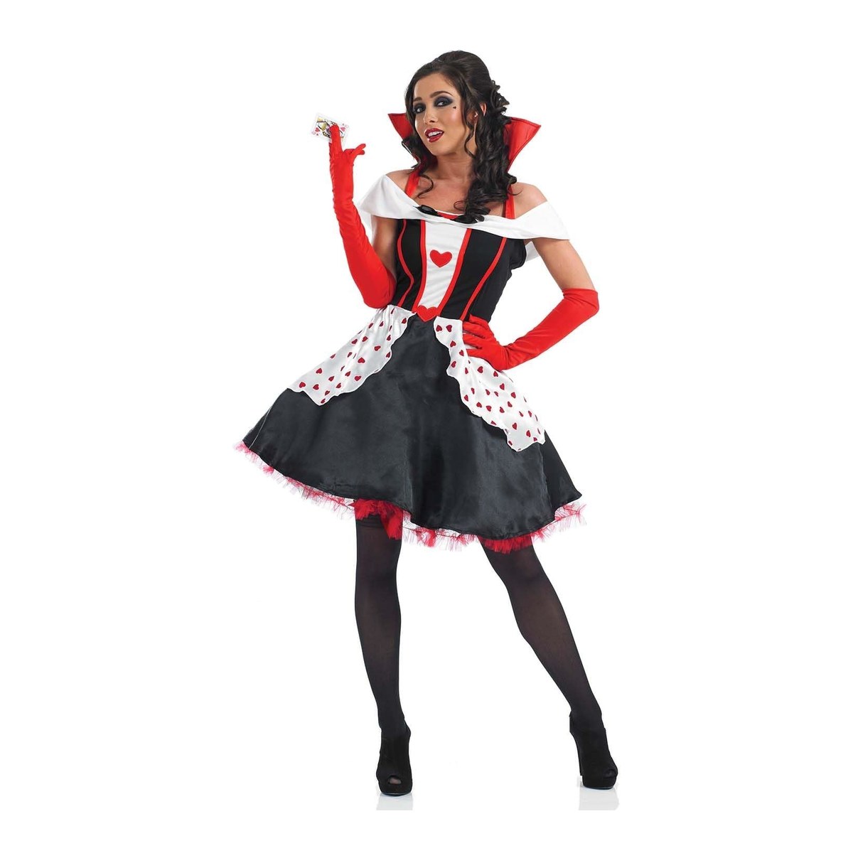 Women's Queen of Hearts Long Dress Costume