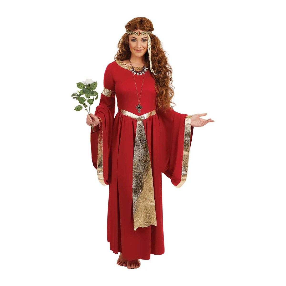 Women's Red Renaissance Queen Costume