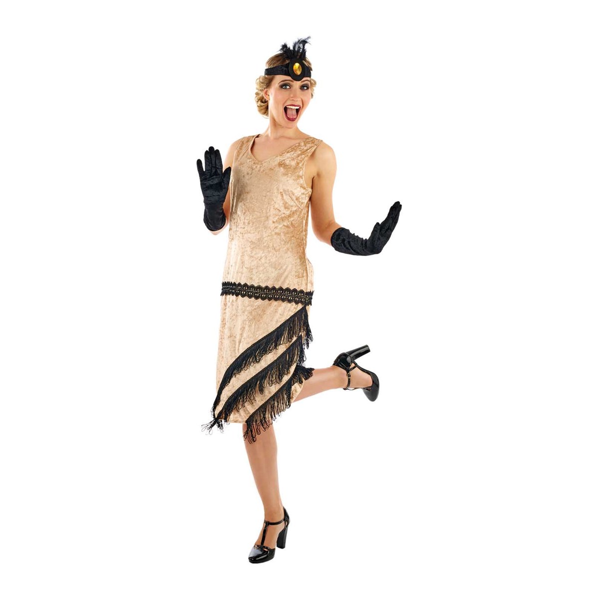Womens 20s Charleston Flapper Costume 