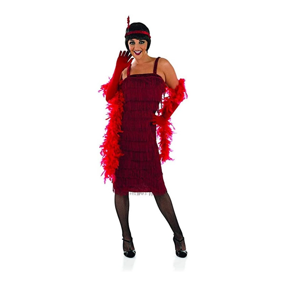 Womens 20s Flapper Costume Red
