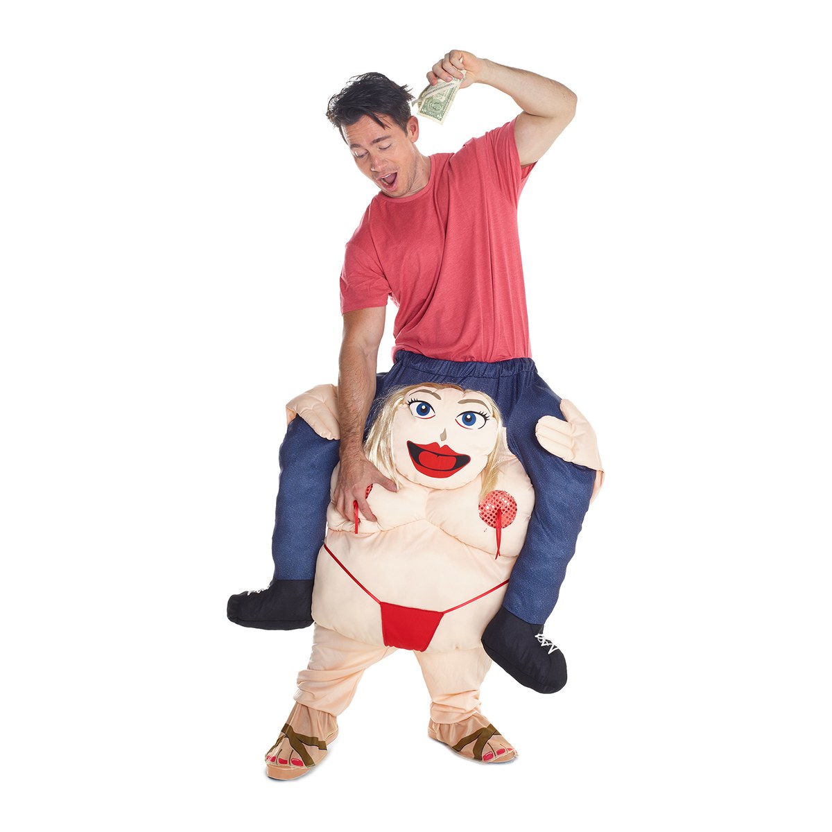 Fat Stripper Piggyback Costume