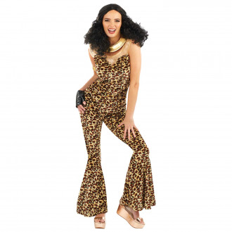 Womens 90s Scary Leopard Popstar Costume