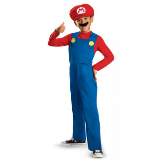 Kids Classic Nintendo Super Mario Bros Mario Costume