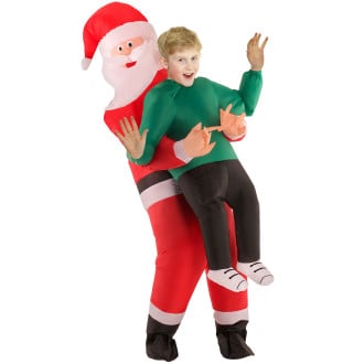 Boys Santa Pick Me Up Inflatable Costume