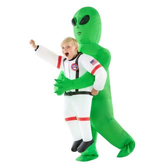 Inflatable Alien with Astronaut Costume Pick Me Up Boys