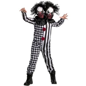 Boys Two Headed Clown Costume