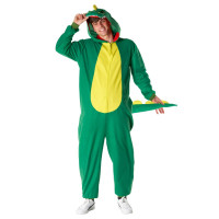 Mens Green Dinosaur Onesie Costume
